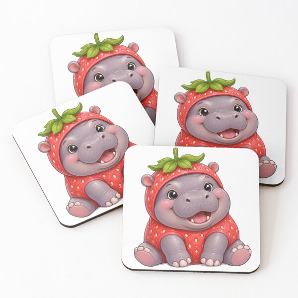 Item preview, Strawberry Hippo designed and sold by Anatomical Garden.
