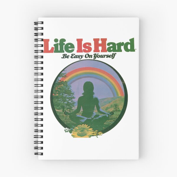 Item preview, Life Is Hard, Be Easy On Yourself designed and sold by GrooveAndGlow.