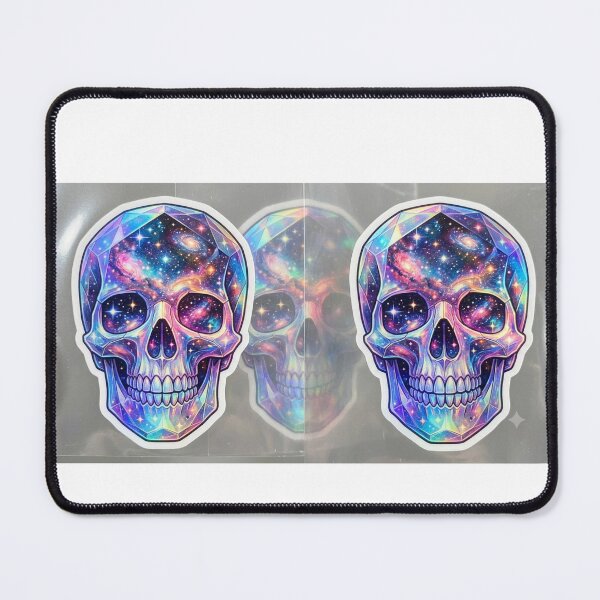 Item preview, Title  Galaxy Skull Sticker | Cosmic Crystal Skull | Space Aesthetic Die-Cut Vinyl Sticker   designed and sold by Trendykunnu.
