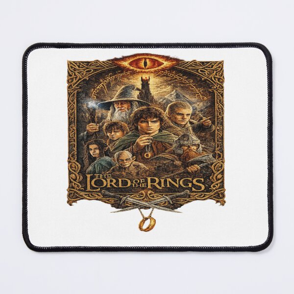 Item preview, Fantasy Embroidered Fan Art Inspired by The Lord of the Rings designed and sold by Gurjeetpixelart.