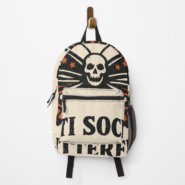 Item preview, Anti Social Butterfly Vintage Linocut Cottagecore Funny designed and sold by DesignEpic22.