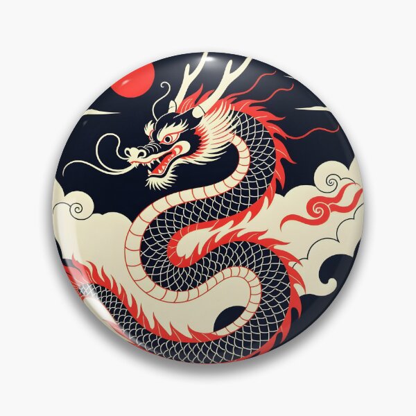Item preview, Simple style Japanese dragon with cloud background. designed and sold by Protonauta.