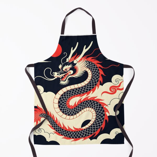 Item preview, Simple style Japanese dragon with cloud background. designed and sold by Protonauta.