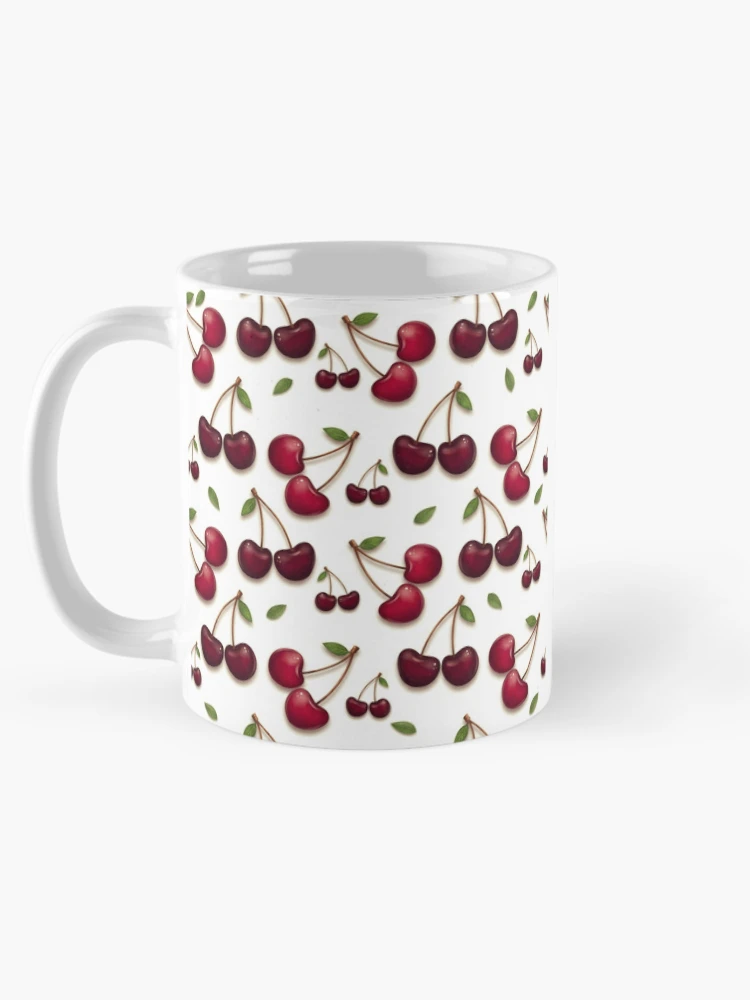 Thumbnail 5 of 6, Coffee Mug, Realistic Cherries pattern by RKTOPIC designed and sold by RKTopic.
