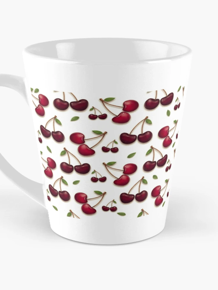 Thumbnail 3 of 4, Coffee Mug, Realistic Cherries pattern by RKTOPIC designed and sold by RKTopic.