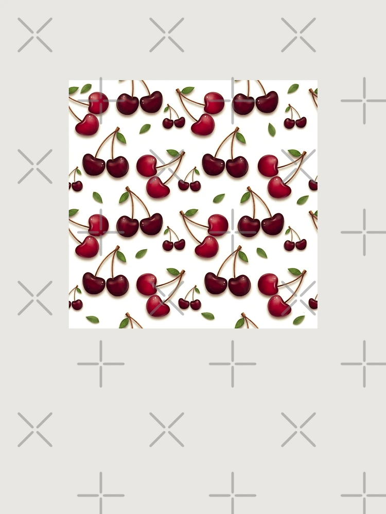 Thumbnail 6 of 6, Premium Oversized Sweatshirt, Realistic Cherries pattern by RKTOPIC designed and sold by RKTopic.