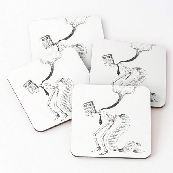 Item preview, Conceptual illustration of business fear and receipts designed and sold by Creative88Art.
