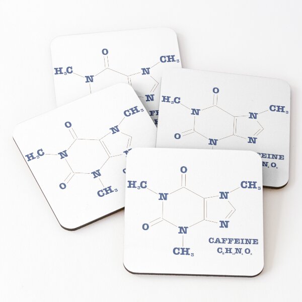 Item preview, Caffeine Aesthetic Minimalist Laptop Sticker designed and sold by alexmaushaus.