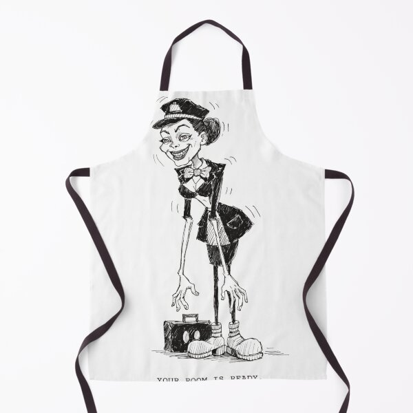 Item preview, Surreal caricature of a hotel clerk with long limbs designed and sold by Creative88Art.