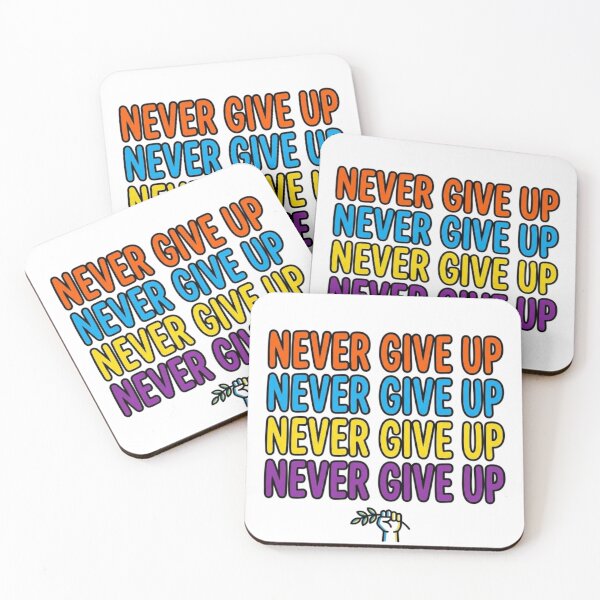 Item preview, NEVER GIVE UP designed and sold by likbatonboot.