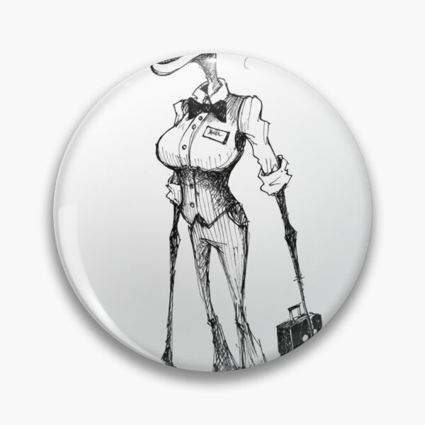 Item preview, Whimsical illustration of a receptionist with big grin designed and sold by Creative88Art.