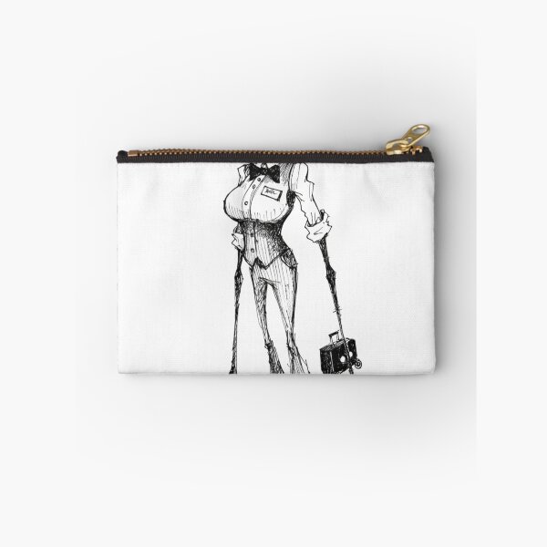 Item preview, Whimsical illustration of a receptionist with big grin designed and sold by Creative88Art.