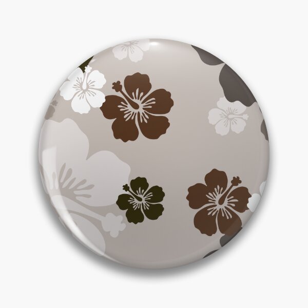 Item preview, Brown Hibiscus floral pattern by RKTOPIC designed and sold by RKTopic.