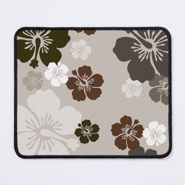 Item preview, Brown Hibiscus floral pattern by RKTOPIC designed and sold by RKTopic.