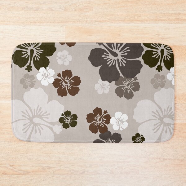 Item preview, Brown Hibiscus floral pattern by RKTOPIC designed and sold by RKTopic.