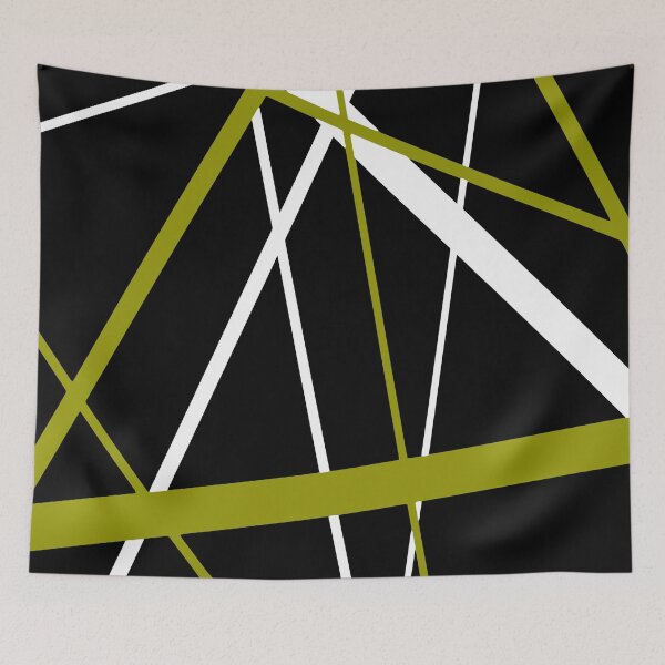 Item preview, Bold Olive-Green Diagonal Lines White Accents designed and sold by taiche.