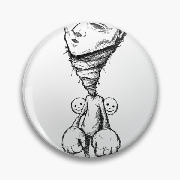 Item preview, Surreal ink sketch of a person with borrowed smiles designed and sold by Creative88Art.