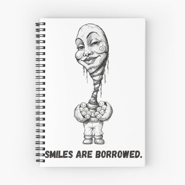 Item preview, Surreal illustration figure holding many small smiles designed and sold by Creative88Art.