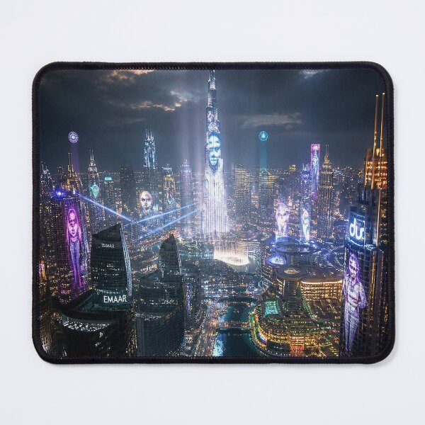 Item preview, Dubai 2150 | Futuristic Burj Khalifa | Cyberpunk Skyline designed and sold by NSAstore.