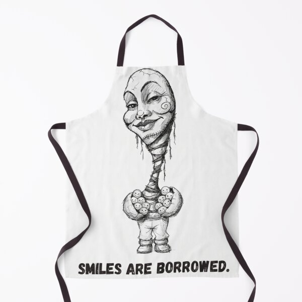 Item preview, Surreal illustration figure holding many small smiles designed and sold by Creative88Art.