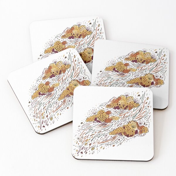 Item preview, Abstract Wildflower Meadow Earthy Botanical Aesthetic designed and sold by Malalese.