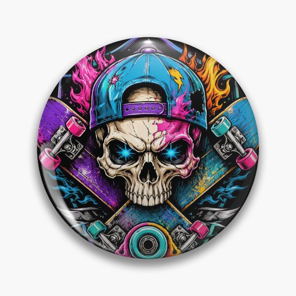 Item preview, Skull Skate Crest designed and sold by syotos-ai.