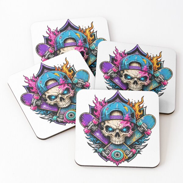 Item preview, Skull Skate Crest designed and sold by syotos-ai.