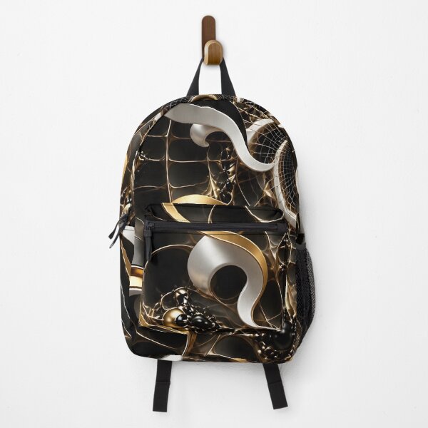 Item preview, Gold and Black Abstract Spiral designed and sold by Vicky Brago-Mitchell®.
