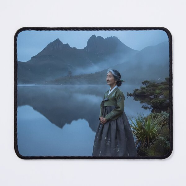 Item preview, Mist and Memory: A Hanbok's Silence at Cradle Mountain designed and sold by SOOstudio73.