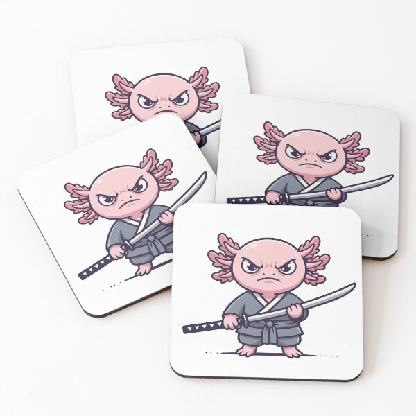 Item preview, Samurai Axolotl designed and sold by AnteesocialTees.