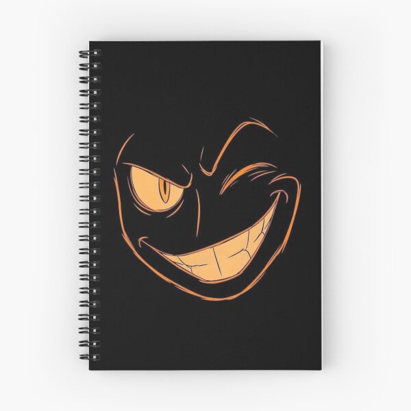 Item preview, Creepy Cheshire Smile" Dark Graphic: Neon Orange Evil Mascot Sticker designed and sold by UrbanCanvas 111.
