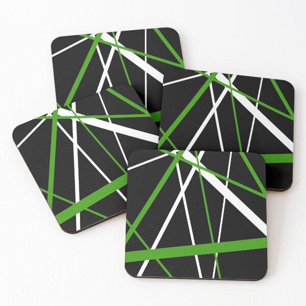 Item preview, Bold Green Diagonal Lines White Accents designed and sold by taiche.