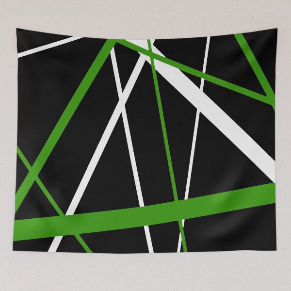 Item preview, Bold Green Diagonal Lines White Accents designed and sold by taiche.