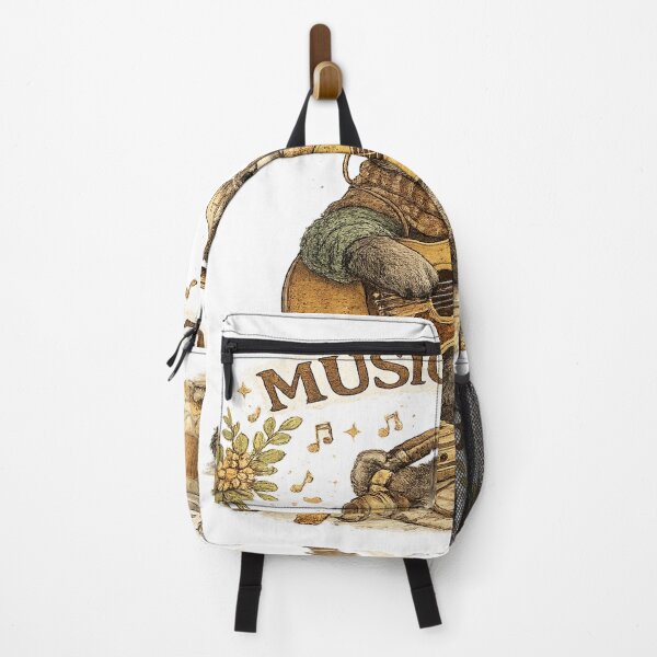 Item preview, Music Club Raccoon | Cute Cozy Guitar Raccoon Cottagecore Music Lover Design designed and sold by بيعها | Bee3ha.