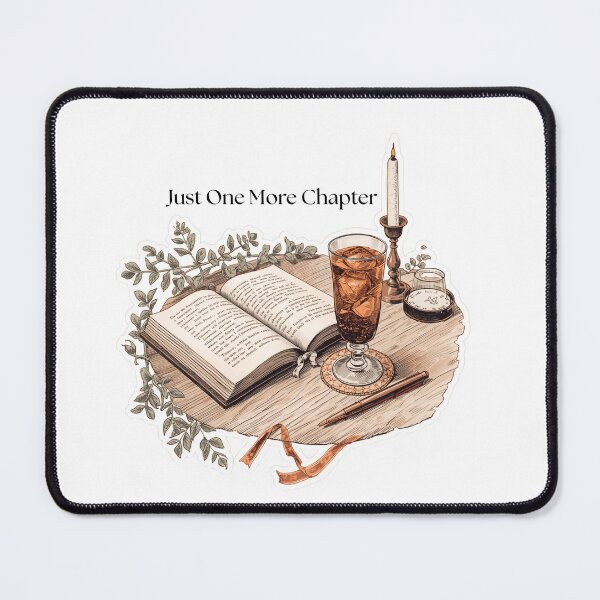 Item preview, Book Lover Cozy Reading Ritual | Vintage Open Book, Iced Coffee & Candle Illustration designed and sold by Fanatic Nerd.