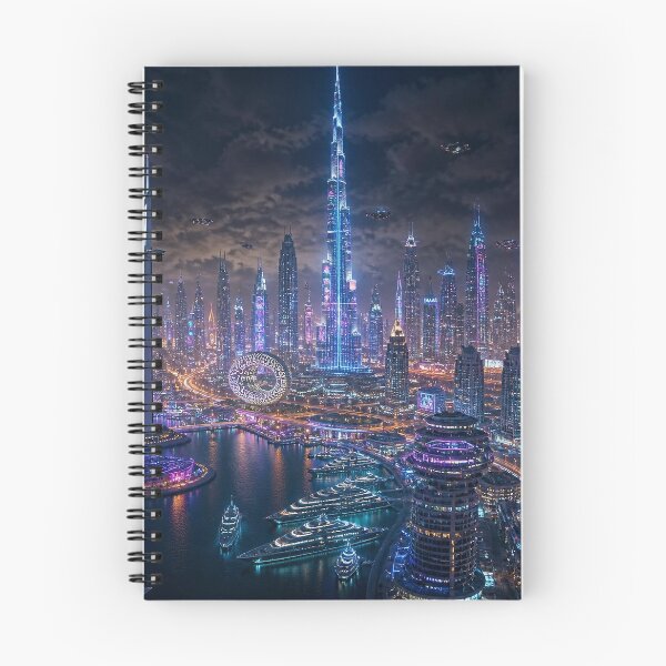 Item preview, Dubai 2150 | Futuristic Burj Khalifa | Cyberpunk Skyline designed and sold by NSAstore.