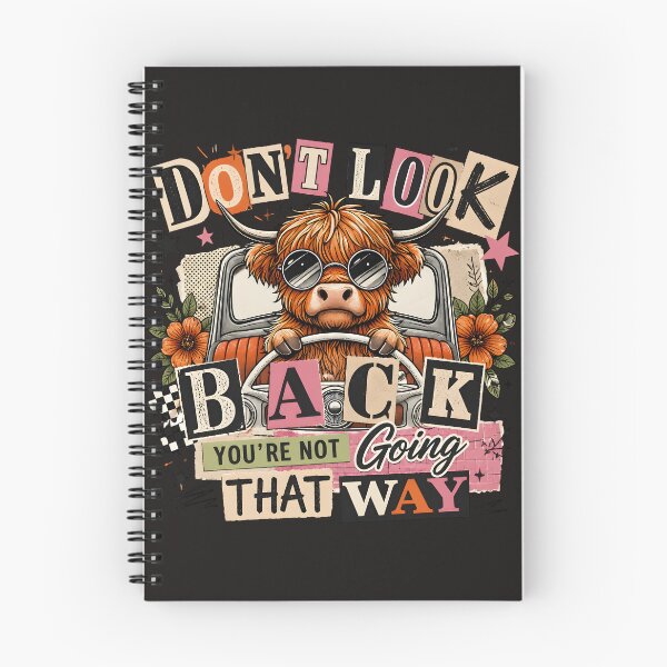 Item preview, Don't Look Back You're Not Going That Way Cow Design designed and sold by LunaPixelStudio.