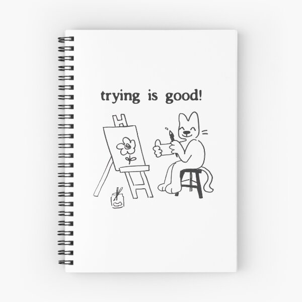 Item preview, trying is good! designed and sold by flyfishstudio.