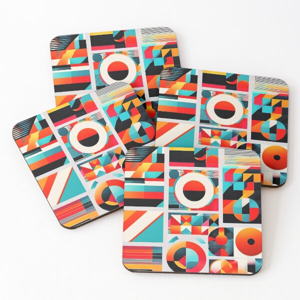 Item preview, Mid-Century Modern 1950's Geometric Colorful Abstract Designs   designed and sold by DEC02.