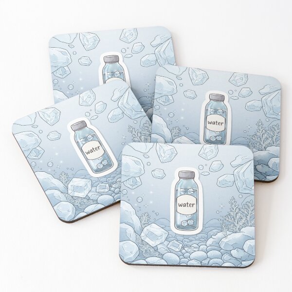 Item preview, Refreshing bottle of water with ice designed and sold by Purpleclomb.