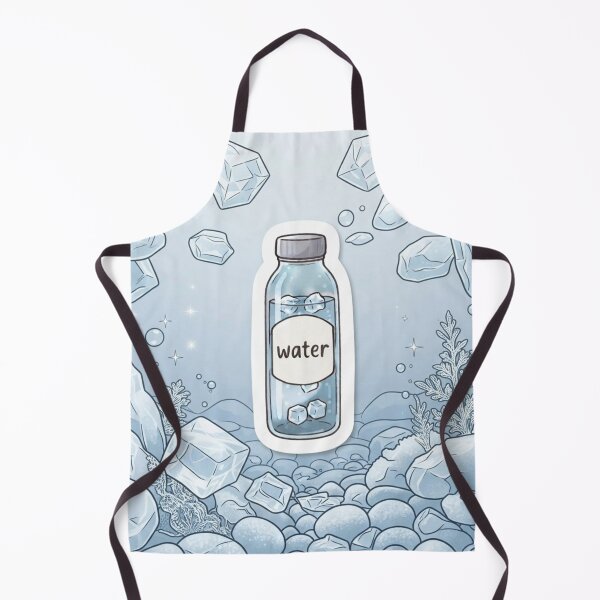 Item preview, Refreshing bottle of water with ice designed and sold by Purpleclomb.