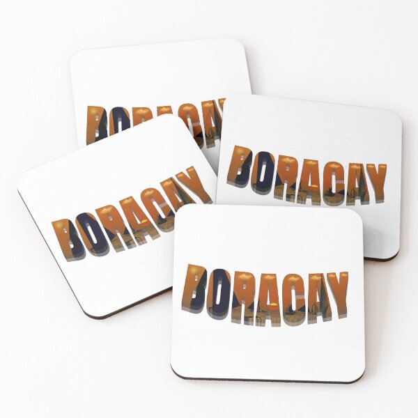 Item preview, Boracay Sunset Topographic Illustration with BORACAY Text designed and sold by EcilStudio.