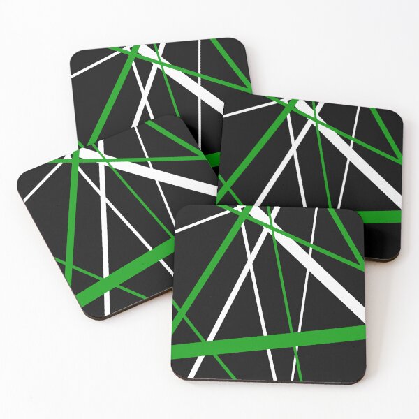 Item preview, Bold Mid-Green Diagonal Lines White Accents designed and sold by taiche.