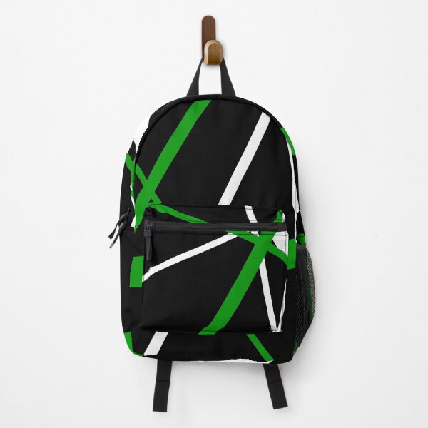 Item preview, Bold Mid-Green Diagonal Lines White Accents designed and sold by taiche.