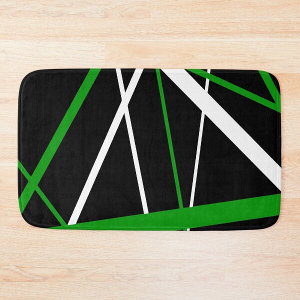 Item preview, Bold Mid-Green Diagonal Lines White Accents designed and sold by taiche.