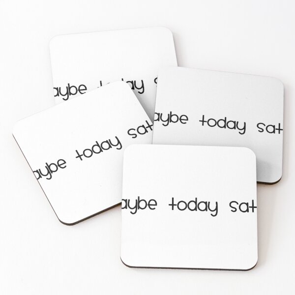 Item preview, Maybe today Satan Funny sarcastic Quote Typography designed and sold by Megan Jamison.