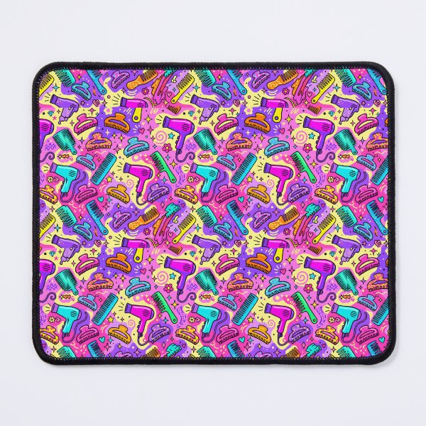Item preview, Retro Hair Styling Tools Neon Funky Pattern designed and sold by SplashTastic.