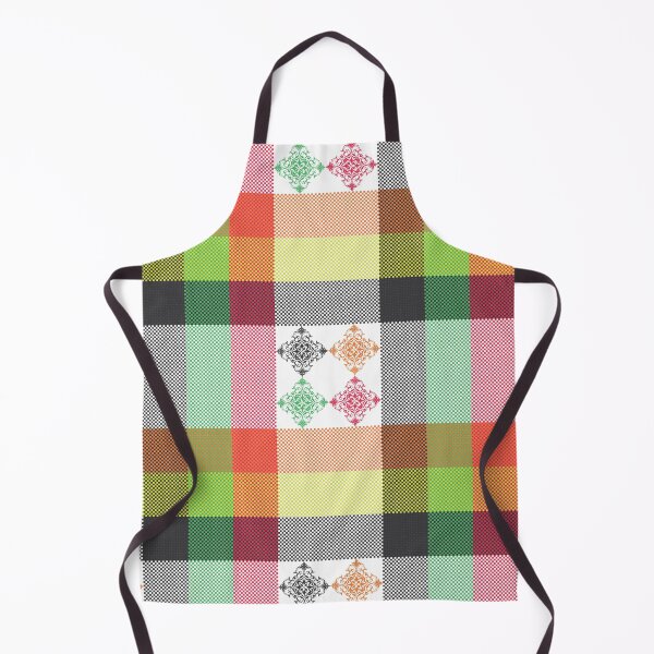 Item preview, Decorative floral ornament plaid pattern designed and sold by PowerAntShop.