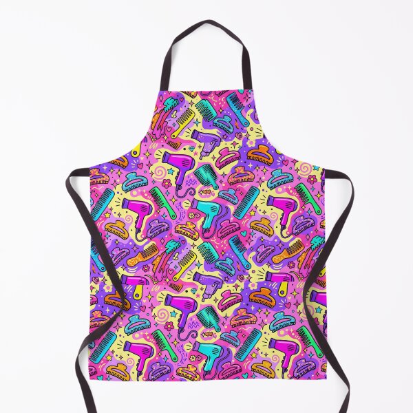 Item preview, Retro Hair Styling Tools Neon Funky Pattern designed and sold by SplashTastic.