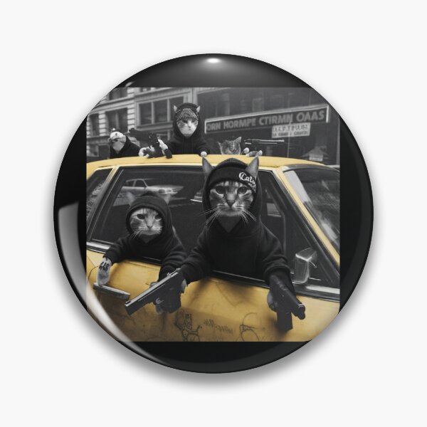 Item preview, Cat Gang In Yellow Taxi Thug Life Funny  designed and sold by DarrinReilly.